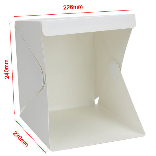 JMT-013130 Portable LED Mini Photo Studio Light Box - 22.6 x 23 x 24 cm, White Softbox