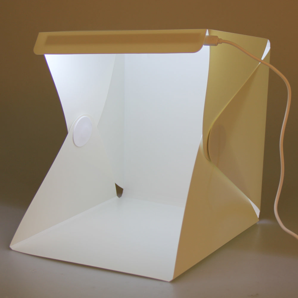 JMT-013130 Portable LED Mini Photo Studio Light Box - 22.6 x 23 x 24 cm, White Softbox