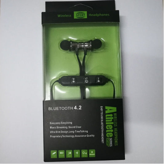 JMT-013258 Bluetooth Sports Earphones with Microphone and Noise Cancellation - Lightweight, Ergonomic Design, Foldable, HD Voice, 10m Range