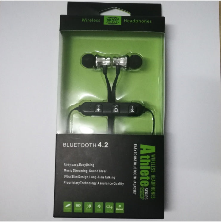 JMT-013258 Bluetooth Sports Earphones with Microphone and Noise Cancellation - Lightweight, Ergonomic Design, Foldable, HD Voice, 10m Range