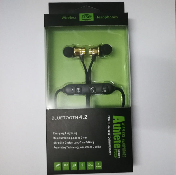 JMT-013258 Bluetooth Sports Earphones with Microphone and Noise Cancellation - Lightweight, Ergonomic Design, Foldable, HD Voice, 10m Range