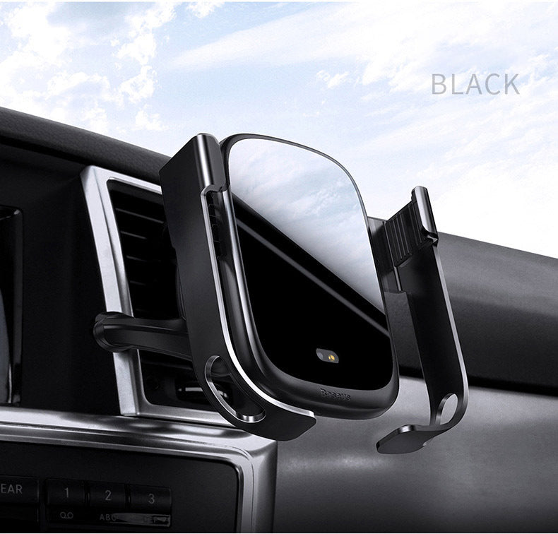 JMT-013450 Intelligent Infrared Gravity Bracket for Wireless Charging Mobile Phone Support in Vehicle Air Outlet