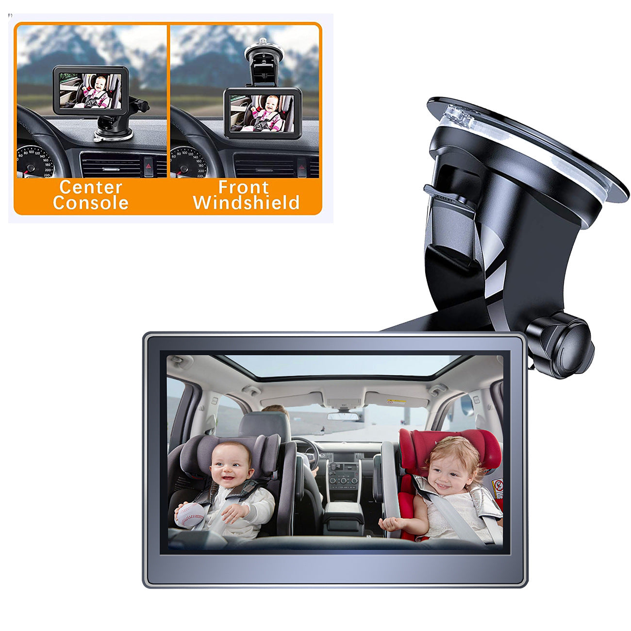 JMT-013514 Infrared Night Vision Rearview Mirror for Infants in Cars