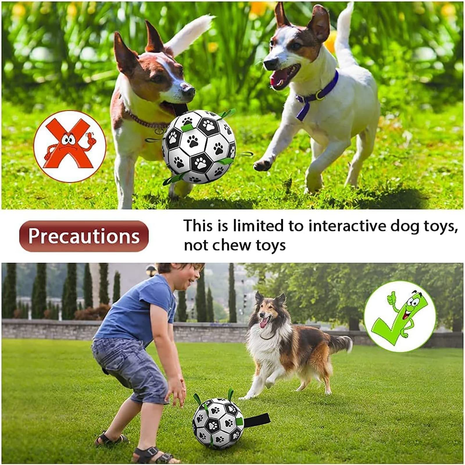 JMT-013578 Interactive Inflatable Dog Soccer Ball Toy for Training and Play – Perfect for Large Dogs