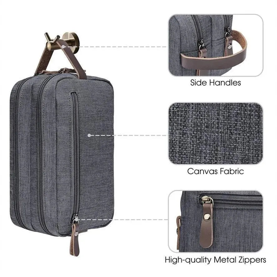 JMT-013642 Large Capacity Handheld Travel Cosmetic Bag - Portable Oxford Cloth Storage with Zipper Closure