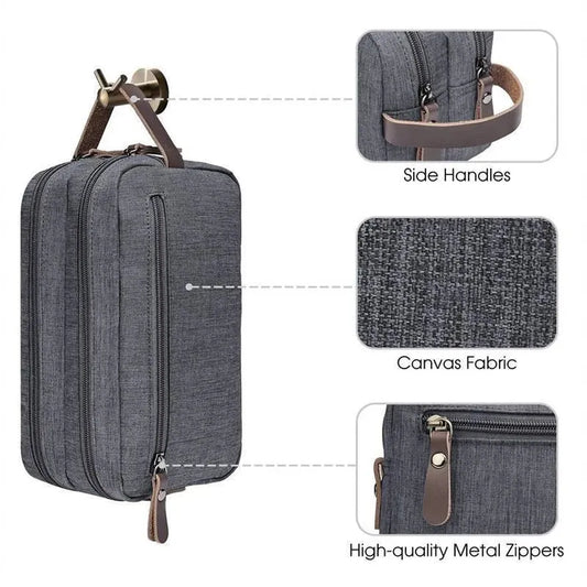 JMT-013642 Large Capacity Handheld Travel Cosmetic Bag - Portable Oxford Cloth Storage with Zipper Closure