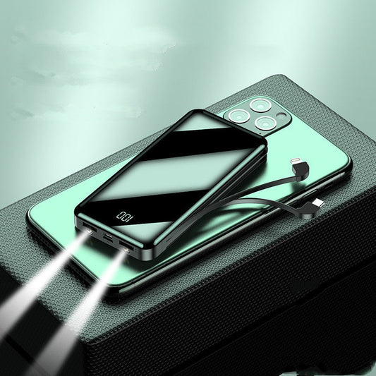JMT-013770 20,000mAh Type-C Multi-Function Power Bank with Built-In Cable and Multiple USB Ports