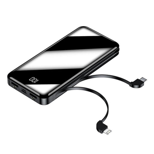 JMT-013770 20,000mAh Type-C Multi-Function Power Bank with Built-In Cable and Multiple USB Ports