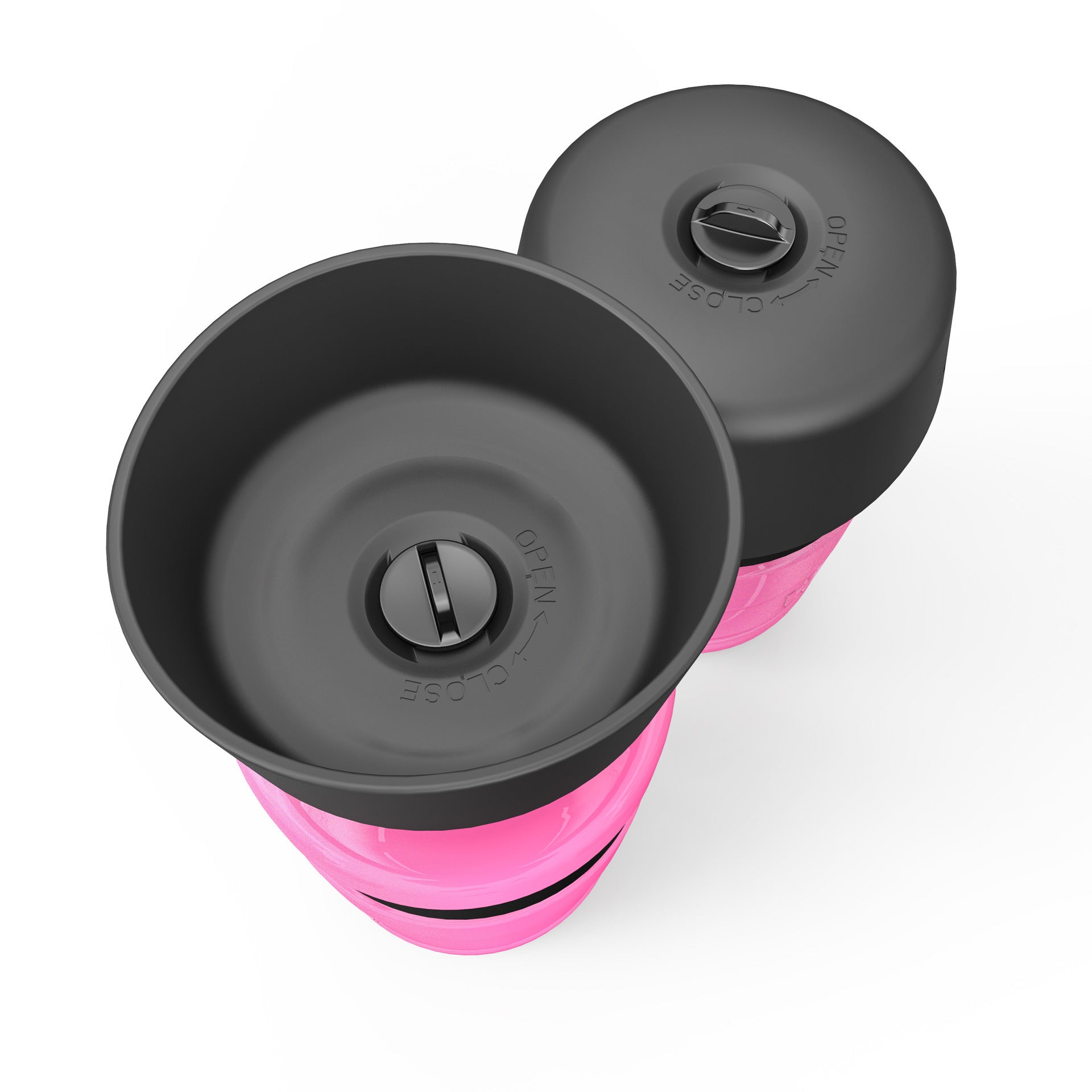 JMT-013770 Portable Silicone Pet Water Bottle - 520ML Travel Cup in Sky Blue, Rose Red, and Blue Green