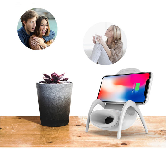 JMT-014090 Wireless Charging Base with Integrated Amplifier - Model WC-001, Compatible with Devices Up to 8mm