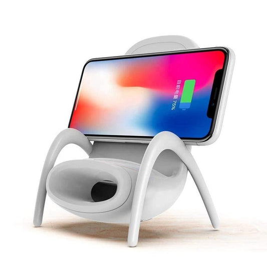 JMT-014090 Wireless Charging Base with Integrated Amplifier - Model WC-001, Compatible with Devices Up to 8mm
