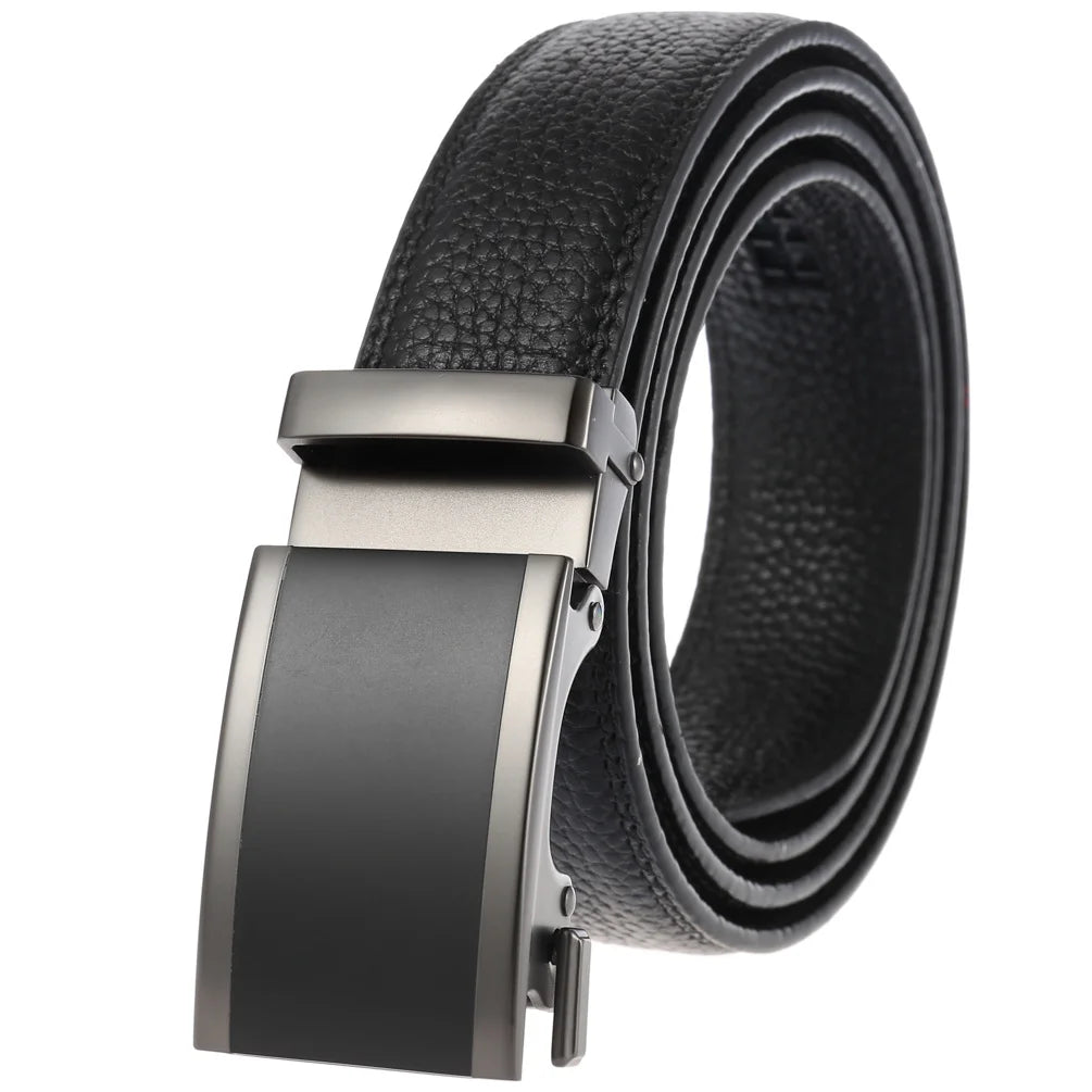 JMT-014346 Men's Genuine Leather Belt with Turquoise Inlay, Size 3.0, Model LY33-000015-5