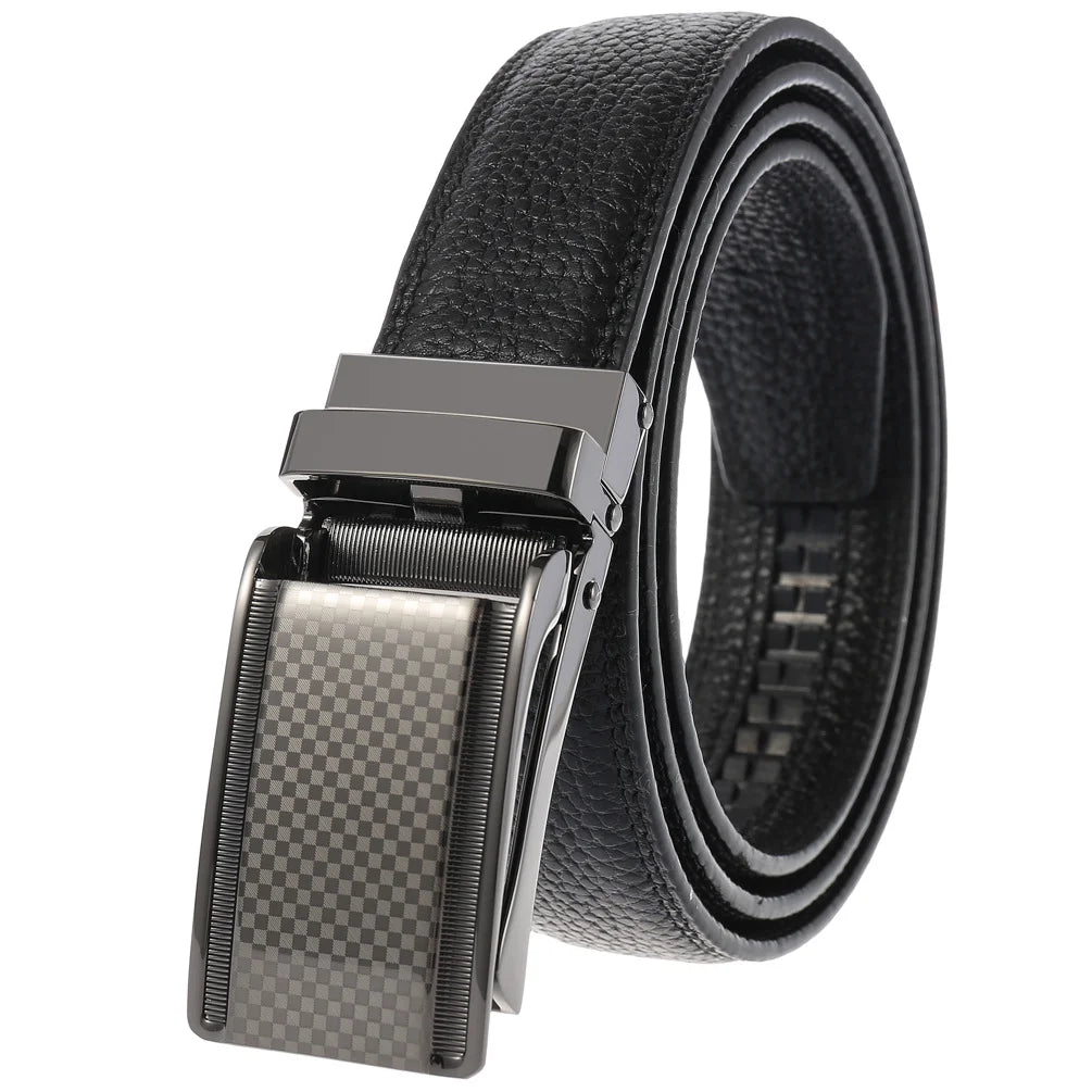 JMT-014346 Men's Genuine Leather Belt with Turquoise Inlay, Size 3.0, Model LY33-000015-5