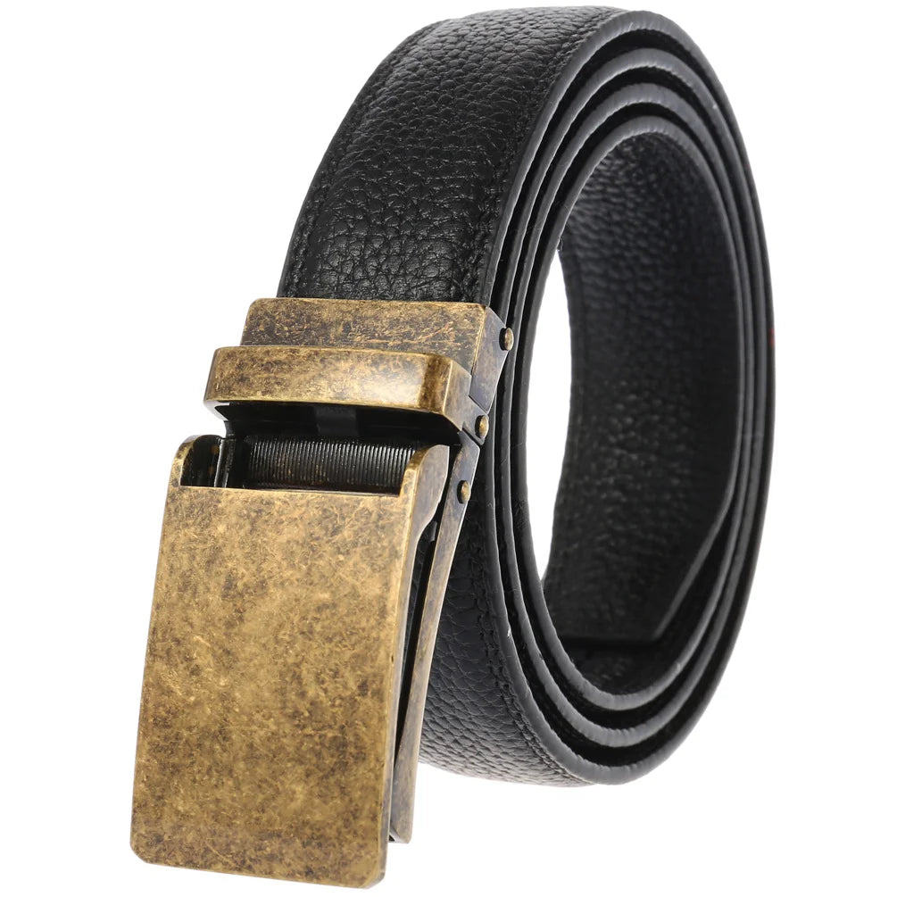 JMT-014346 Men's Genuine Leather Belt with Turquoise Inlay, Size 3.0, Model LY33-000015-5