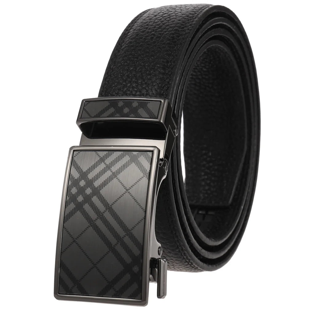 JMT-014346 Men's Genuine Leather Belt with Turquoise Inlay, Size 3.0, Model LY33-000015-5