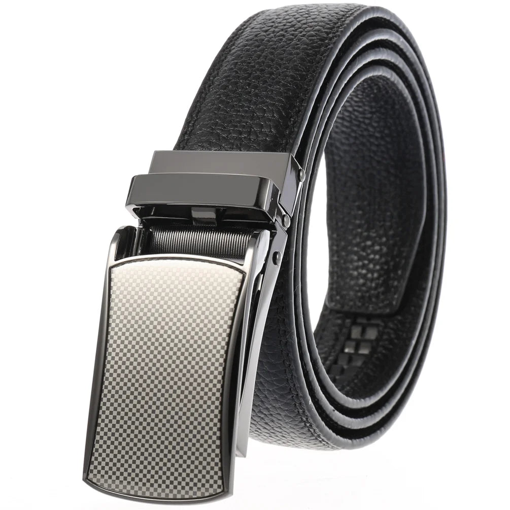 JMT-014346 Men's Genuine Leather Belt with Turquoise Inlay, Size 3.0, Model LY33-000015-5