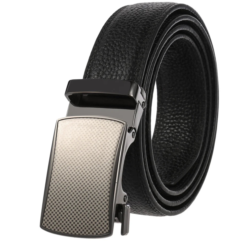JMT-014346 Men's Genuine Leather Belt with Turquoise Inlay, Size 3.0, Model LY33-000015-5