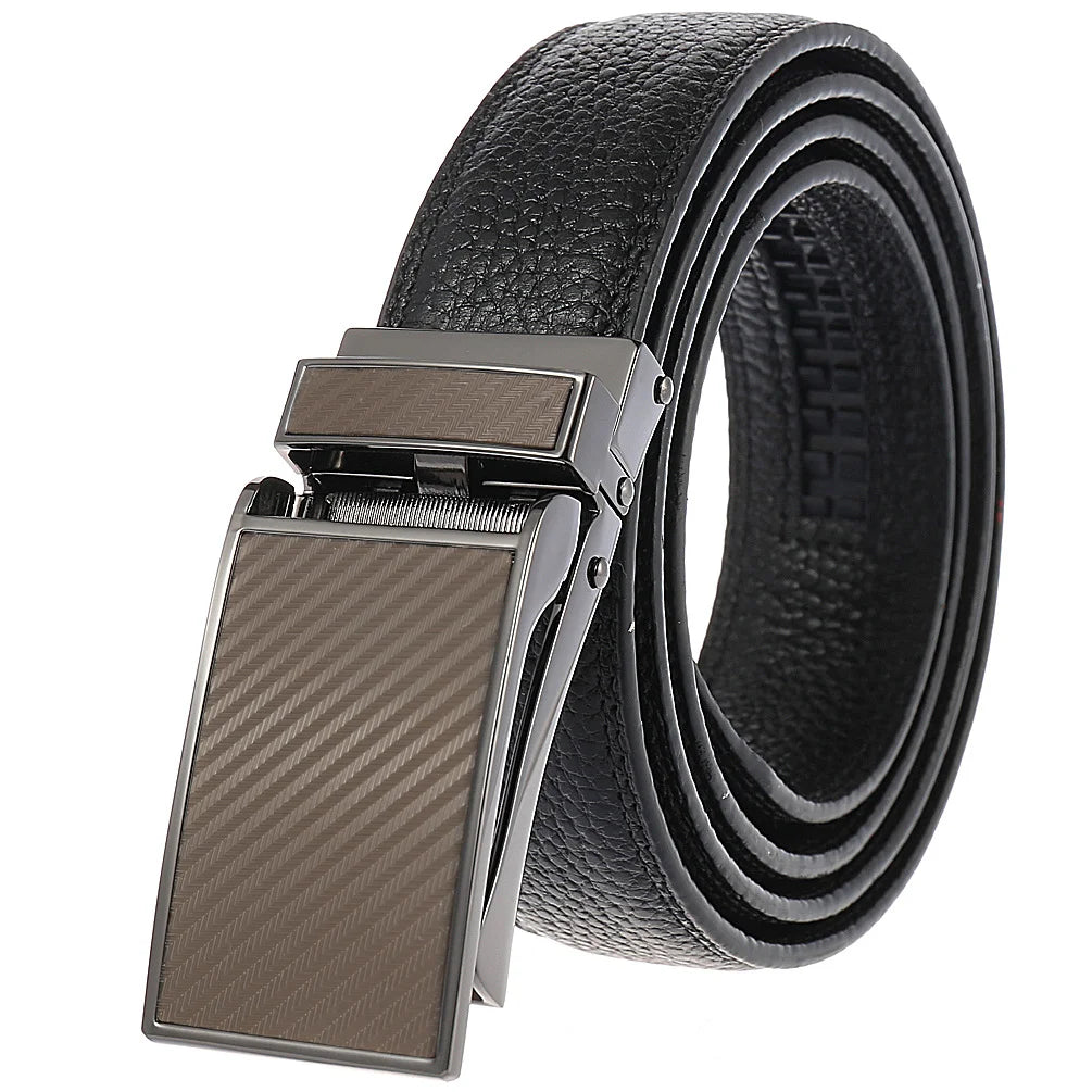 JMT-014346 Men's Genuine Leather Belt with Turquoise Inlay, Size 3.0, Model LY33-000015-5