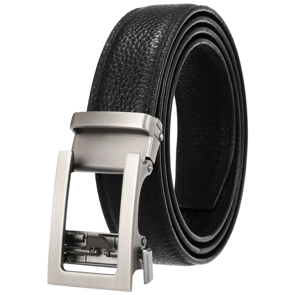 JMT-014346 Men's Genuine Leather Belt with Turquoise Inlay, Size 3.0, Model LY33-000015-5