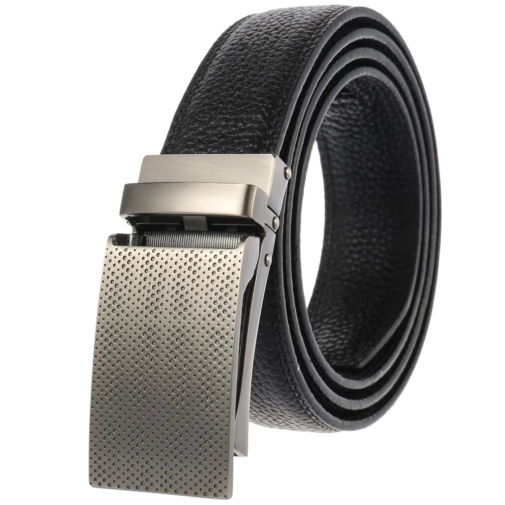 JMT-014346 Men's Genuine Leather Belt with Turquoise Inlay, Size 3.0, Model LY33-000015-5
