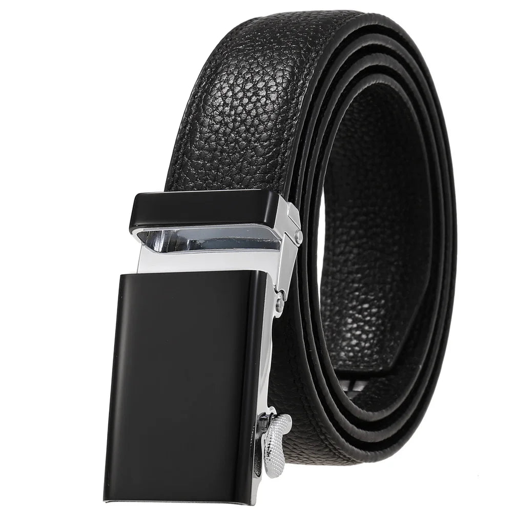 JMT-014346 Men's Genuine Leather Belt with Turquoise Inlay, Size 3.0, Model LY33-000015-5