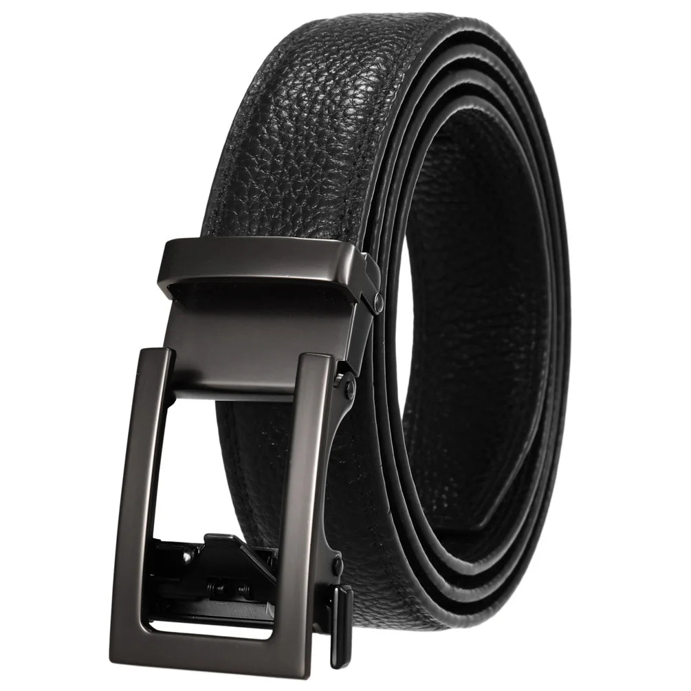 JMT-014346 Men's Genuine Leather Belt with Turquoise Inlay, Size 3.0, Model LY33-000015-5