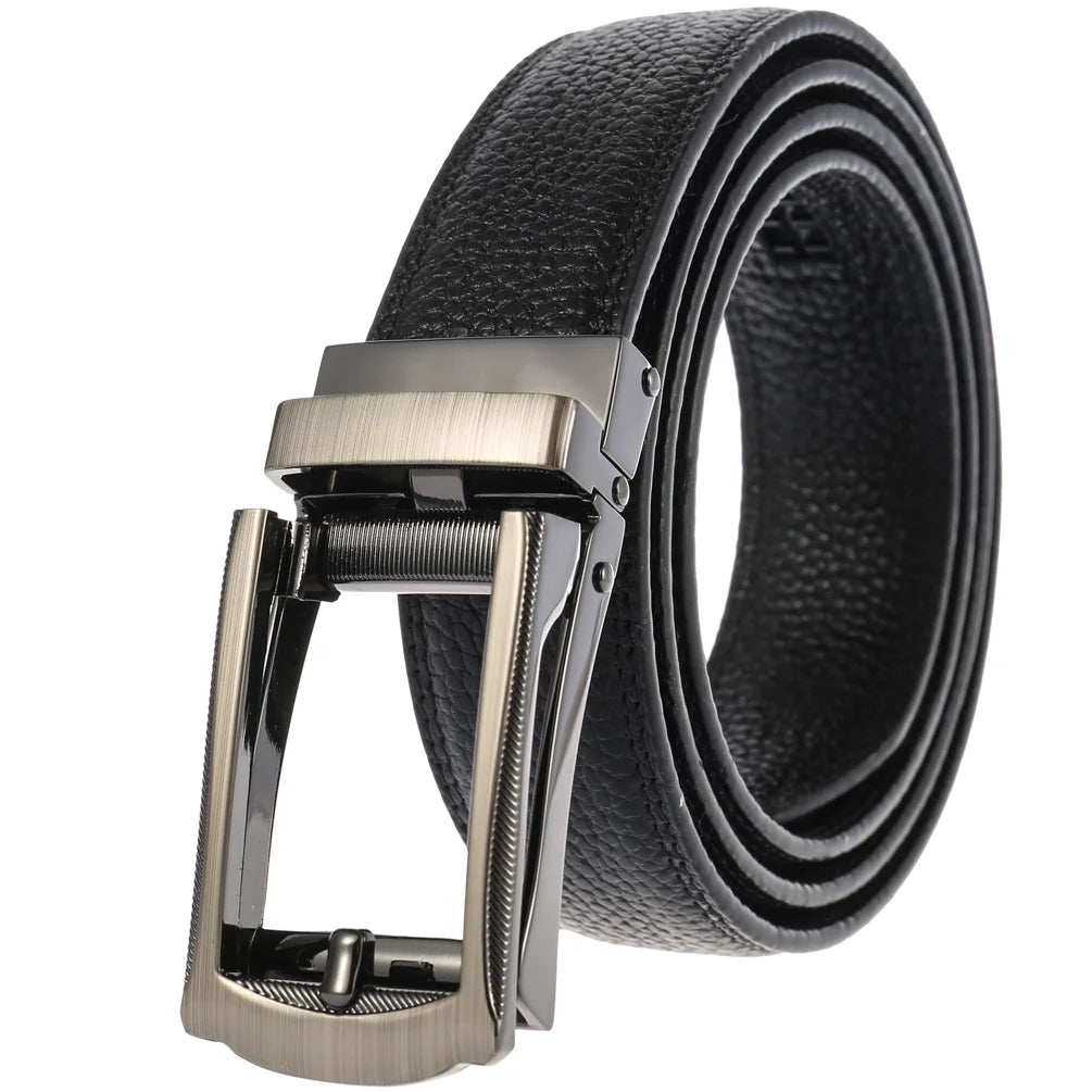 JMT-014346 Men's Genuine Leather Belt with Turquoise Inlay, Size 3.0, Model LY33-000015-5