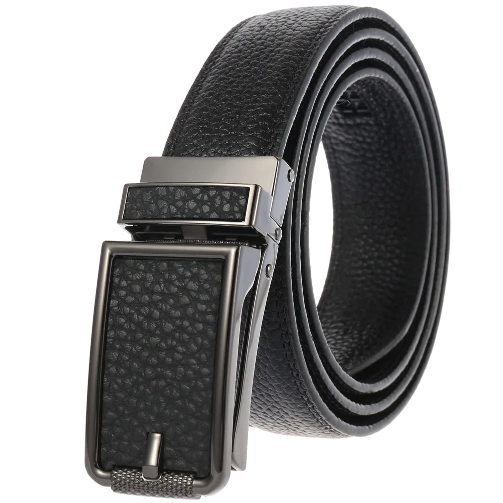 JMT-014346 Men's Genuine Leather Belt with Turquoise Inlay, Size 3.0, Model LY33-000015-5