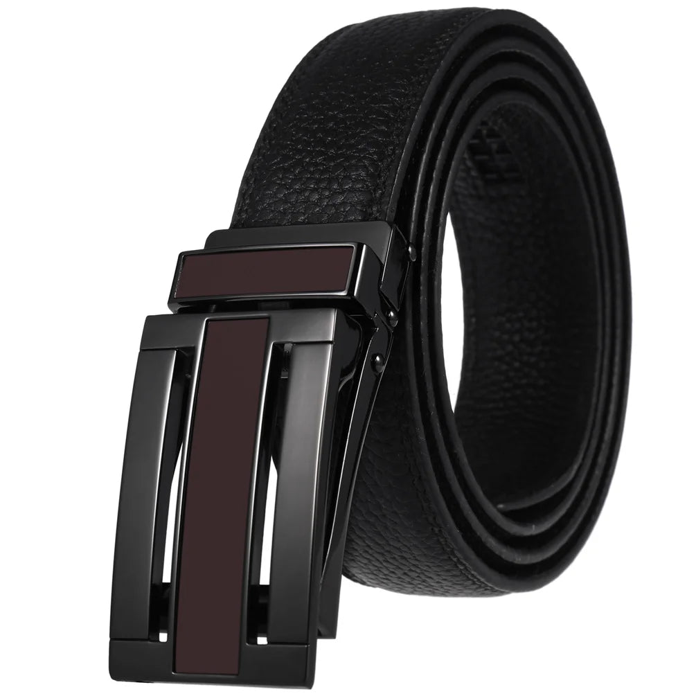 JMT-014346 Men's Genuine Leather Belt with Turquoise Inlay, Size 3.0, Model LY33-000015-5