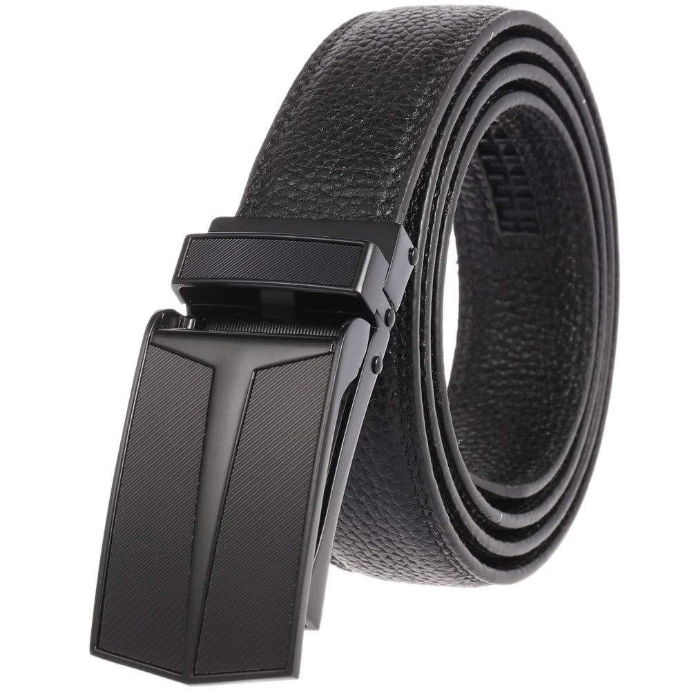 JMT-014346 Men's Genuine Leather Belt with Turquoise Inlay, Size 3.0, Model LY33-000015-5