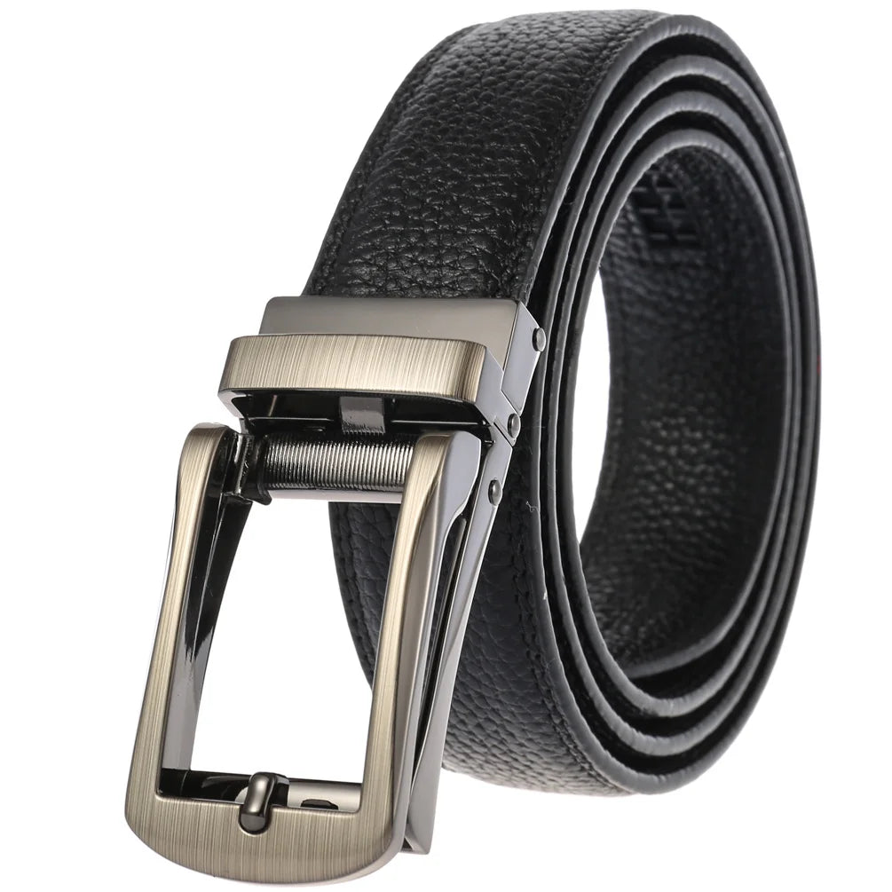 JMT-014346 Men's Genuine Leather Belt with Turquoise Inlay, Size 3.0, Model LY33-000015-5