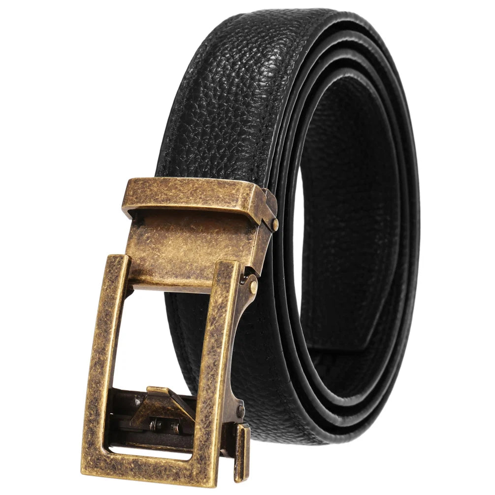 JMT-014346 Men's Genuine Leather Belt with Turquoise Inlay, Size 3.0, Model LY33-000015-5