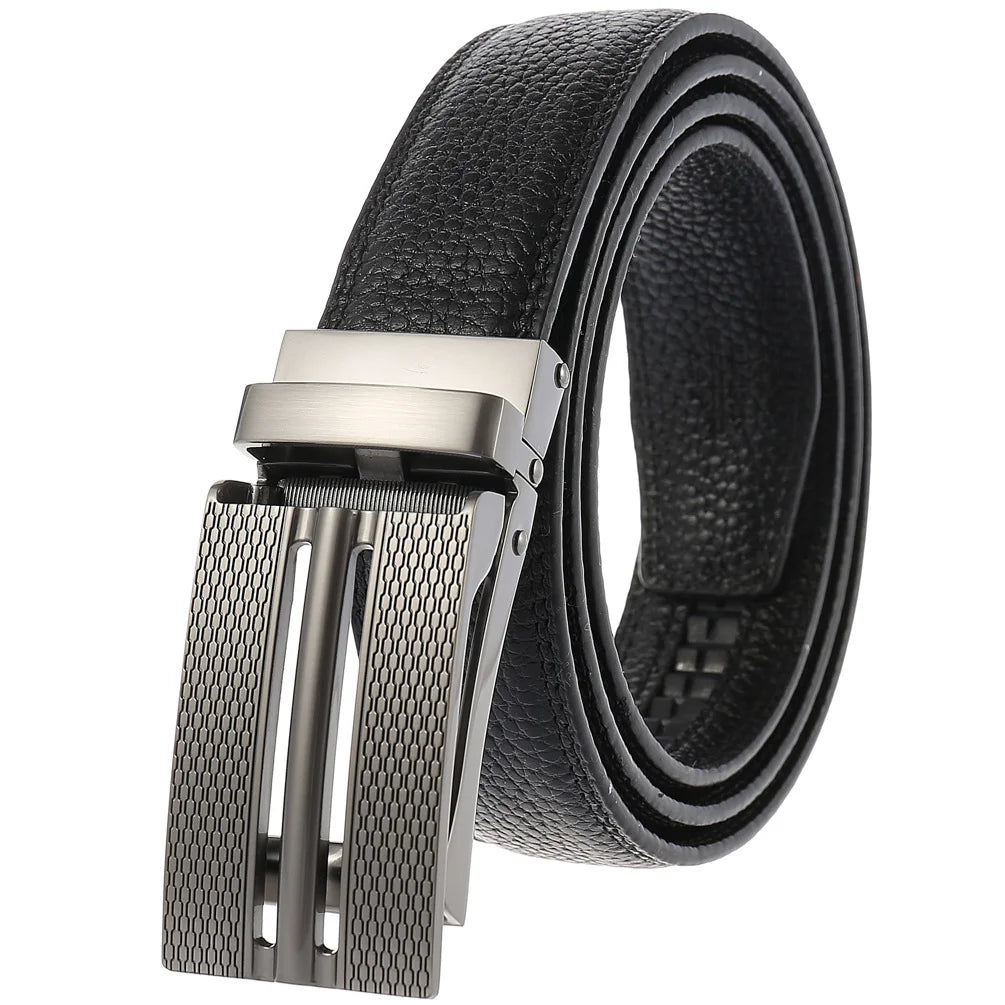 JMT-014346 Men's Genuine Leather Belt with Turquoise Inlay, Size 3.0, Model LY33-000015-5