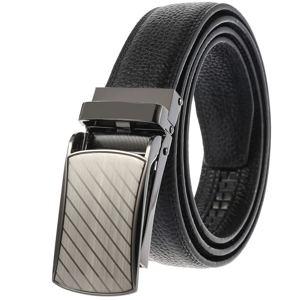 JMT-014346 Men's Genuine Leather Belt with Turquoise Inlay, Size 3.0, Model LY33-000015-5