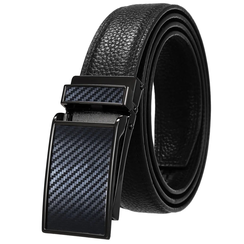 JMT-014346 Men's Genuine Leather Belt with Turquoise Inlay, Size 3.0, Model LY33-000015-5