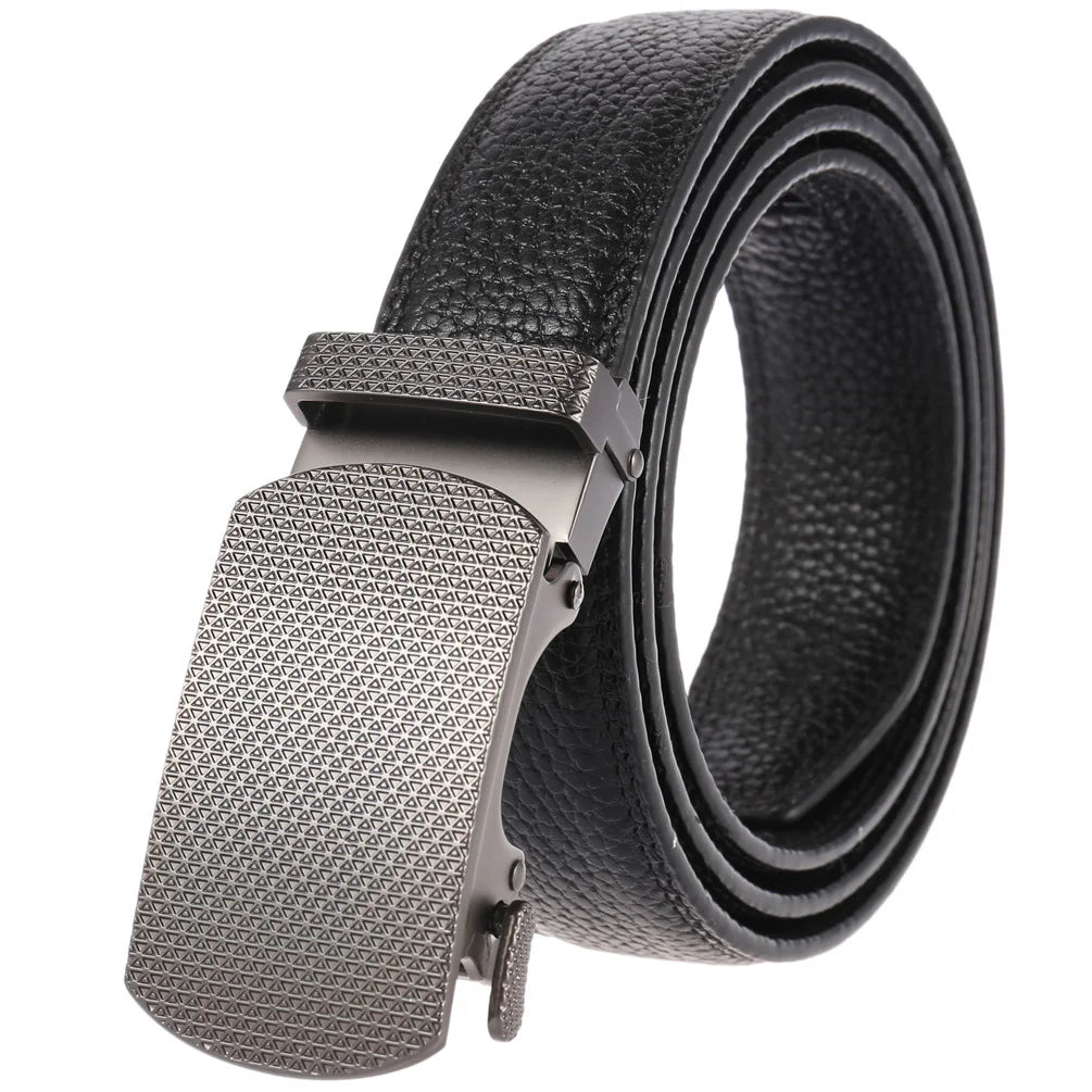 JMT-014346 Men's Genuine Leather Belt with Turquoise Inlay, Size 3.0, Model LY33-000015-5