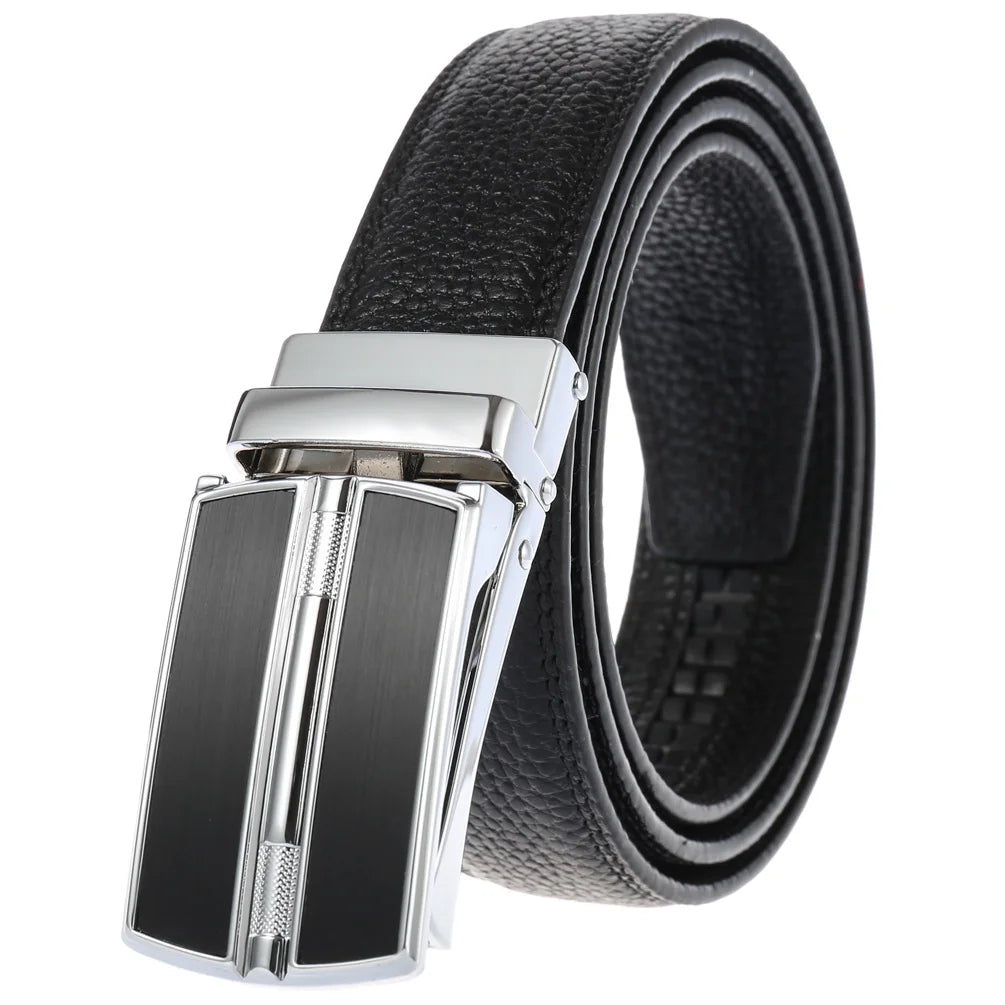JMT-014346 Men's Genuine Leather Belt with Turquoise Inlay, Size 3.0, Model LY33-000015-5