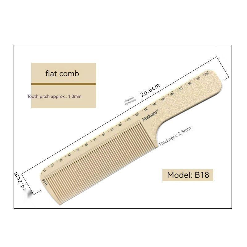 JMT-014730 Laser Scale Hair Comb in Multiple Colors - Fashion ABS Comb for Stylish Hair Care