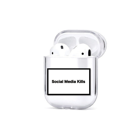 JMT-014730 PC Transparent Hard Shell Case for AirPods and AirPods Pro - Cartoon Design