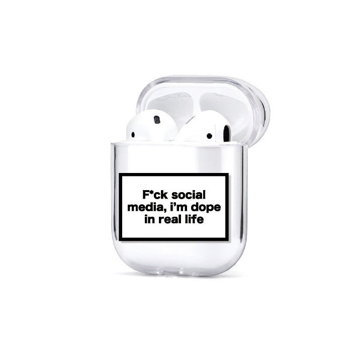 JMT-014730 PC Transparent Hard Shell Case for AirPods and AirPods Pro - Cartoon Design
