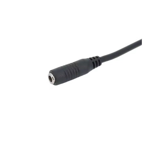 JMT-014922 Copper Male to Female DC Power Cord for Audio and Video Devices - 22AWG, Black Sheath