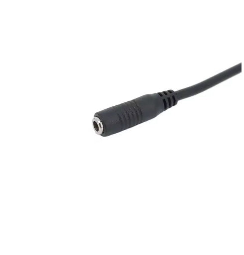JMT-014922 Copper Male to Female DC Power Cord for Audio and Video Devices - 22AWG, Black Sheath