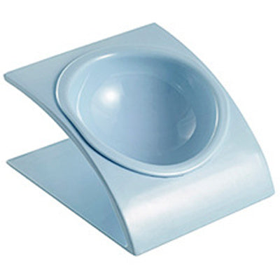 JMT-014922 Melamine Bevel Flat Face Pet Bowl for Cats and Small Dogs - 18x16x10cm