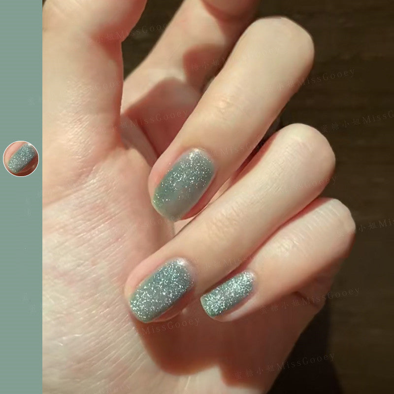 JMT-015050 Cat Eye Nail Polish Gel - Milk Tea Color - 7ml, Durable, Glossy Finish, Light-Cured Formula