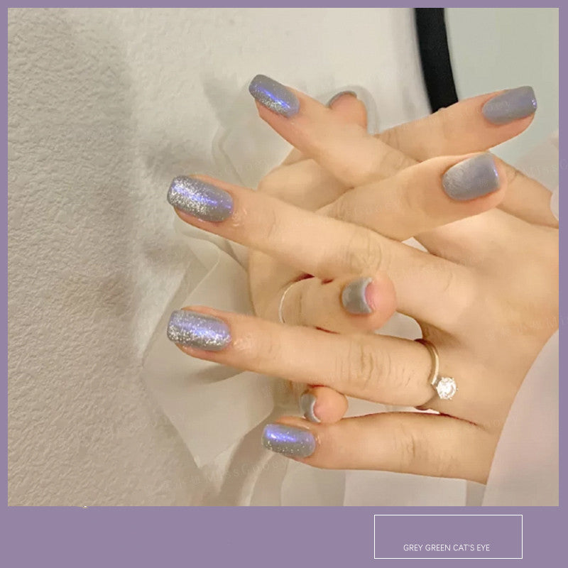 JMT-015050 Cat Eye Nail Polish Gel - Milk Tea Color - 7ml, Durable, Glossy Finish, Light-Cured Formula