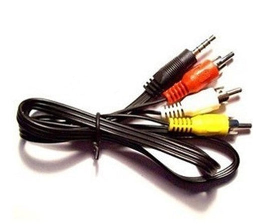 JMT-015242 3.5mm to 3 RCA AV Cable for Audio and Video Output - 70CM Length