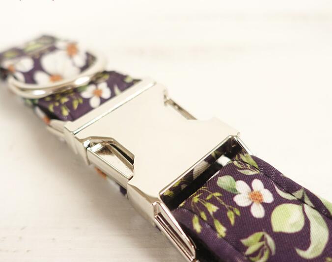 JMT-015242 Small Flower Print Pet Traction Set - Durable Polyester Material for Safety and Comfort