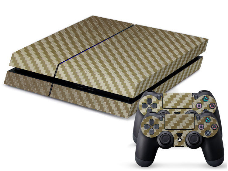 JMT-015370 PS4 Carbon Fiber Skin Sticker with Removable Adhesive and Ventilation Grooves