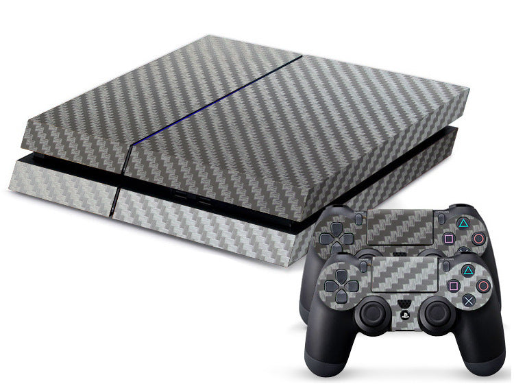JMT-015370 PS4 Carbon Fiber Skin Sticker with Removable Adhesive and Ventilation Grooves