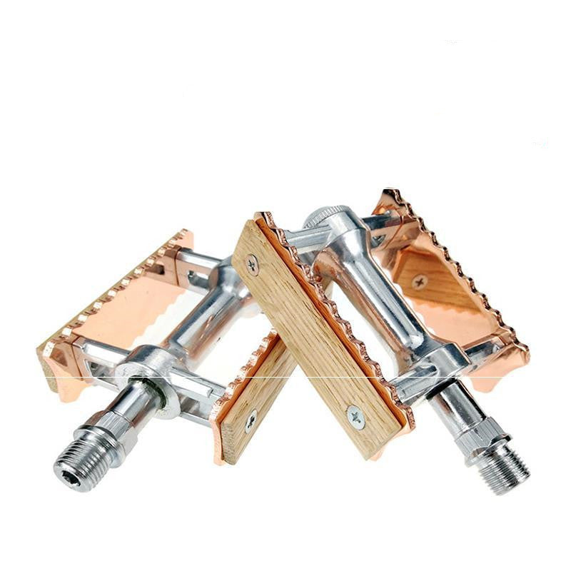 JMT-015434 Folding Bike Pedals with Retro Design and Durable Bearings